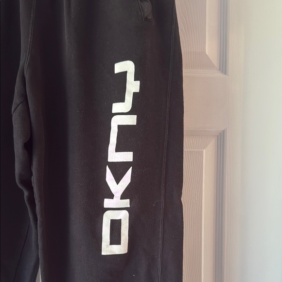 DKNY Black Joggers with White Branding - Picture 2 of 6
